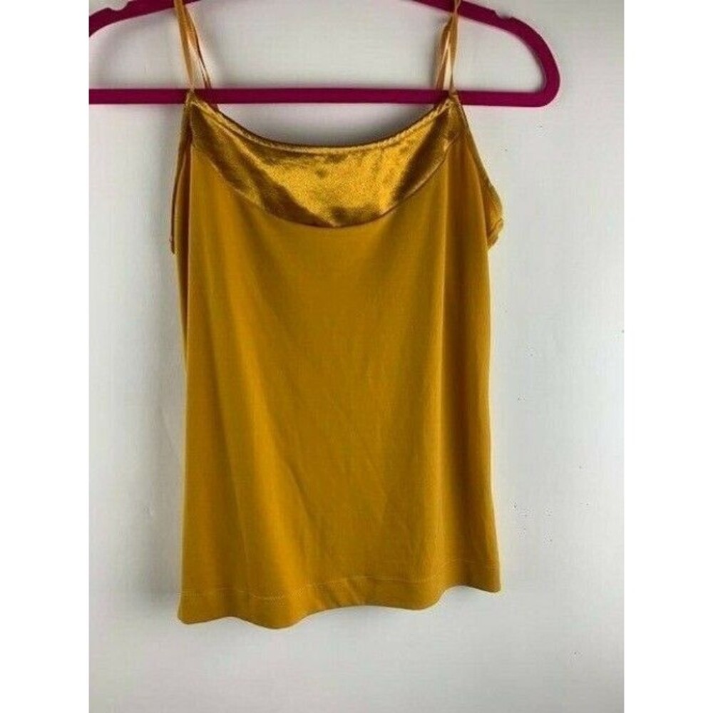 The Limited Size Medium Womens Strappy Top Gold Velour